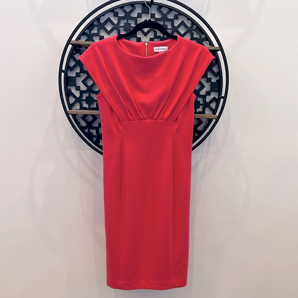 💕 Calvin Klein Coral Dress (4P)